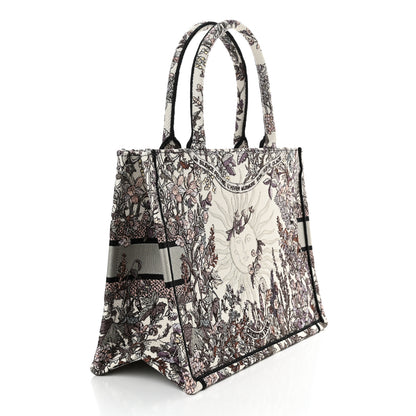 Christian Dior Canvas Embroidered Medium 4 Saisons Hiver Soleil Book Tote Multicolor 3 of 11