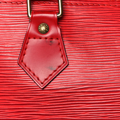 Louis Vuitton Epi Speedy 30 Castillan Red 13 of 15