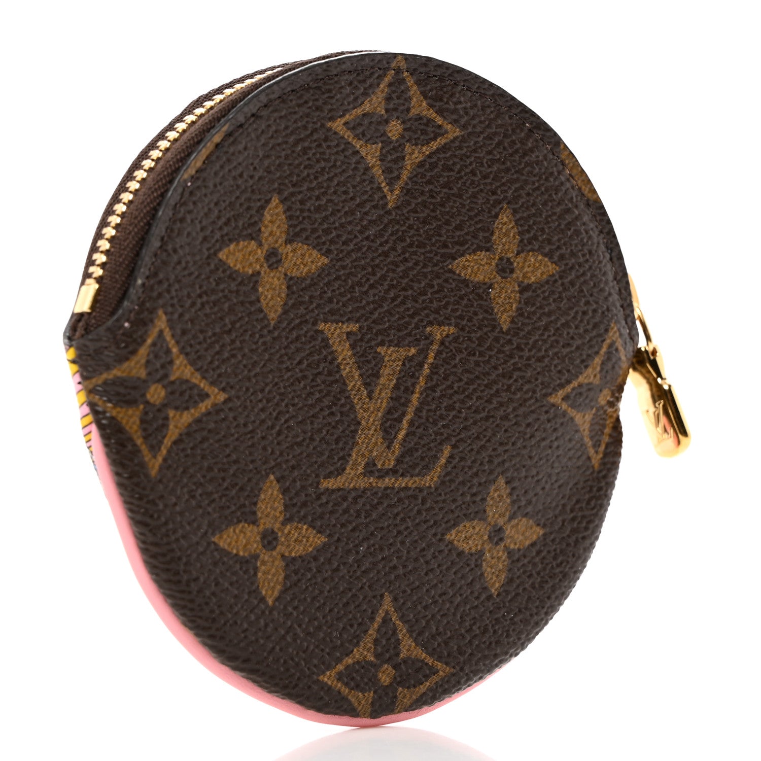 Louis Vuitton Monogram 2020 Christmas Animation Swing Ride Round Coin Purse Pink Poppy 3 of 7