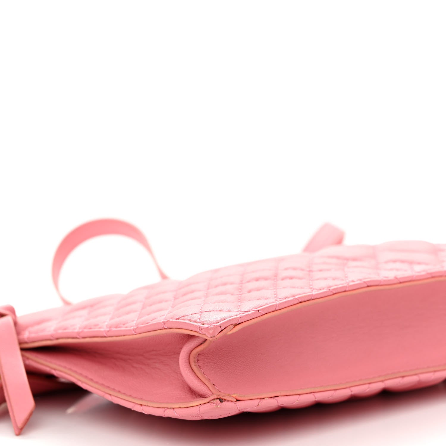 Versace Nappa Quilted Medusa Tribute Icon Flat Crossbody Bag Pink 8 of 11