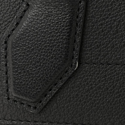 Louis Vuitton Calfskin Steamer MM Black 12 of 14