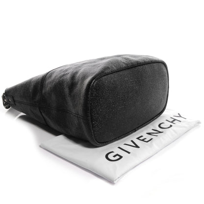Givenchy Glazed Pebbled Calfskin North South Nightingale Black 4 of 8