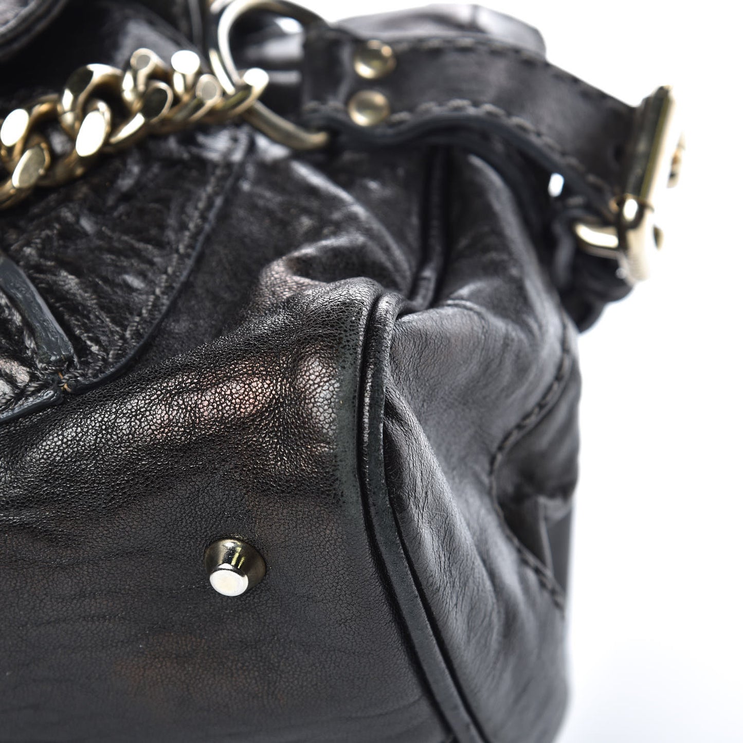 Calfskin Chain Paddington Black