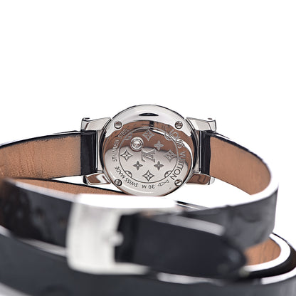 Louis Vuitton Stainless Steel Vernis Mother of Pearl 18mm Tambour Bijou Quartz Watch 5 of 12
