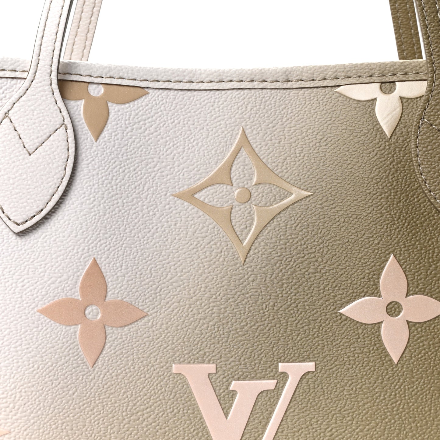 Monogram Giant Spring In The City Neverfull MM Sunset Kaki