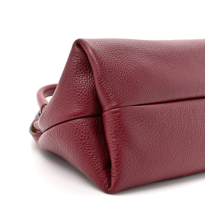 Gucci Grained Calfskin Softbit Medium Shoulder Bag Rosso Ancora 10 of 10