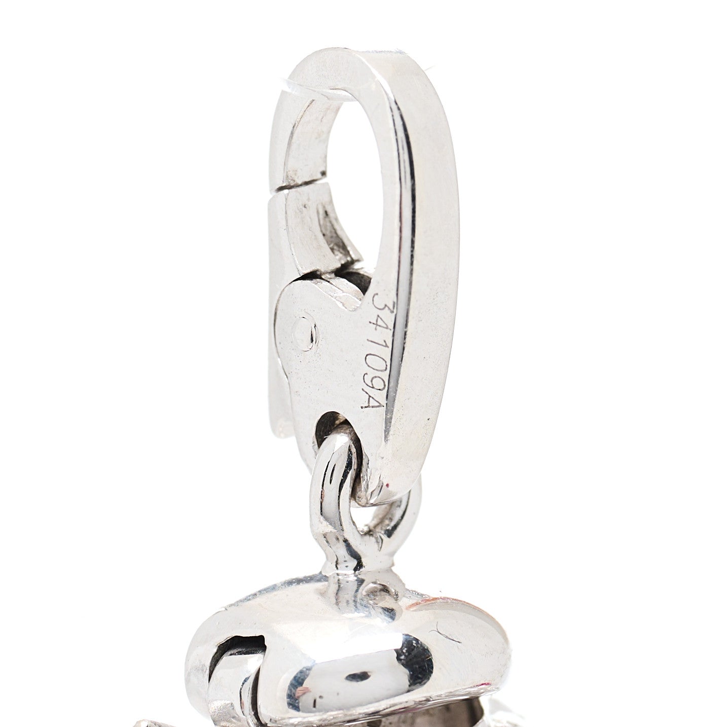 Cartier 18K White Gold Diamond Ruby Ladybug Charm 5 of 6