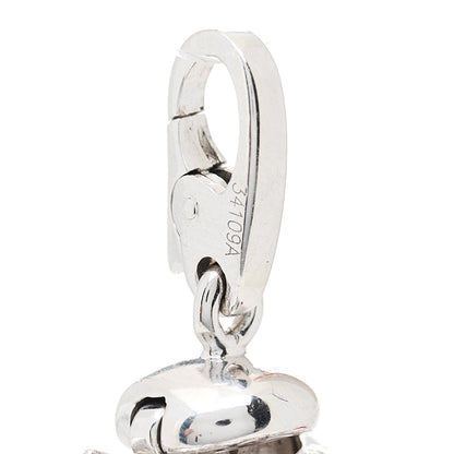 Cartier 18K White Gold Diamond Ruby Ladybug Charm 5 of 6
