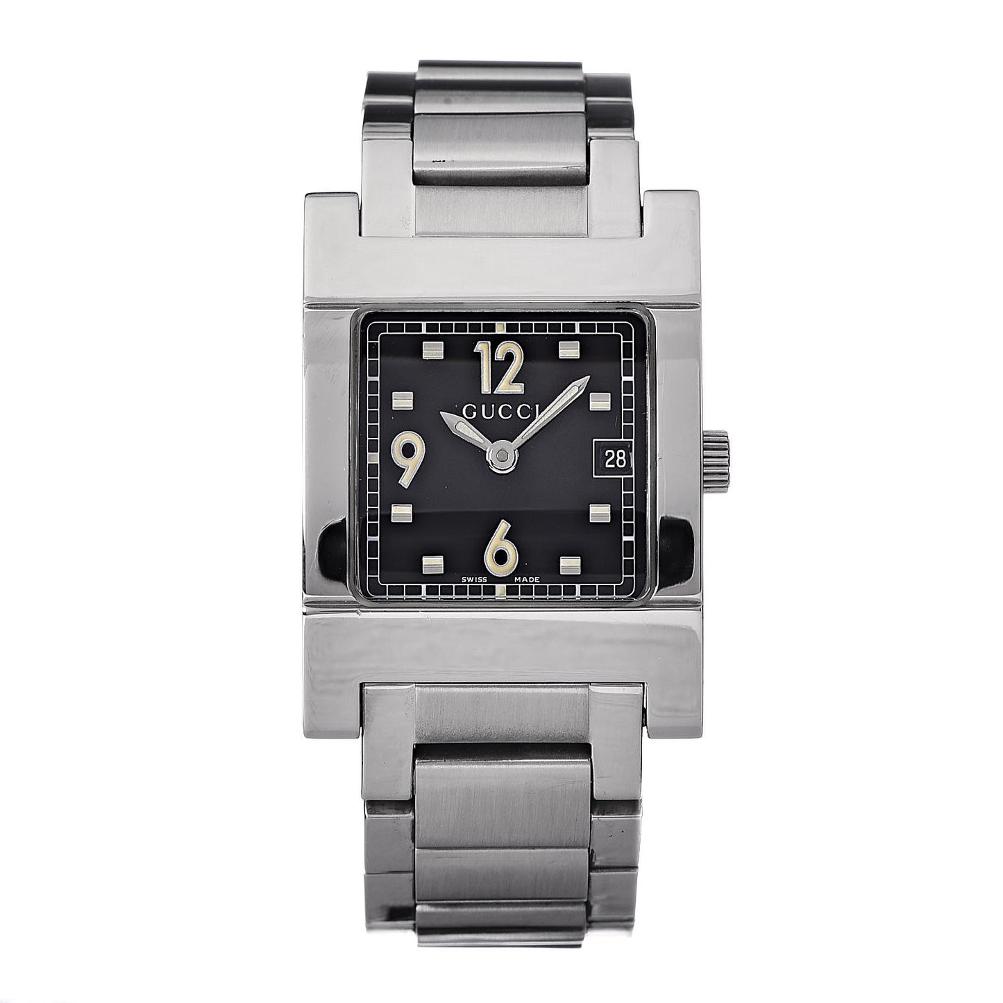 Stainless Steel 24mm 7700L Quartz Watch Black