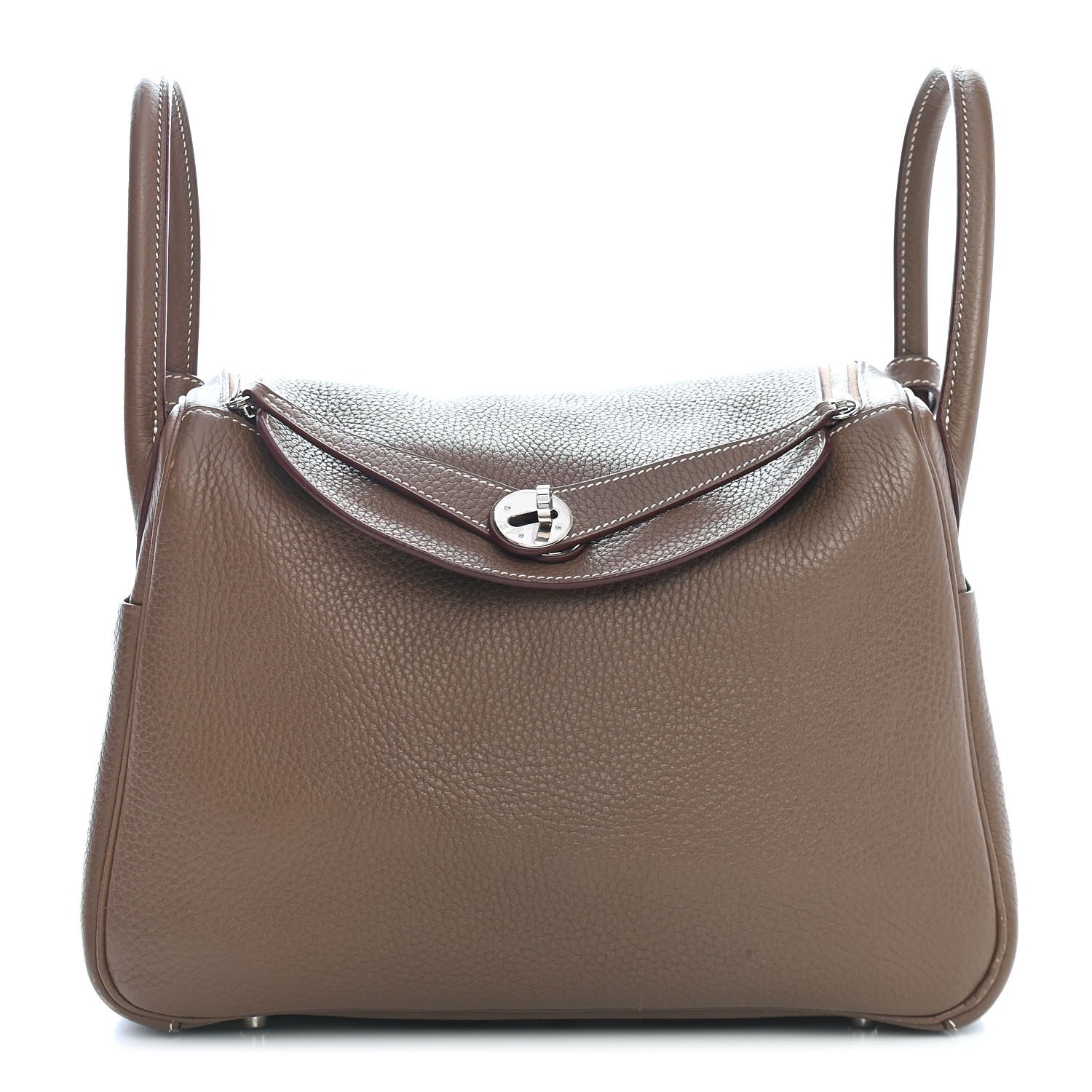 Hermes Taurillon Clemence Lindy 30 Etoupe 1 of 13