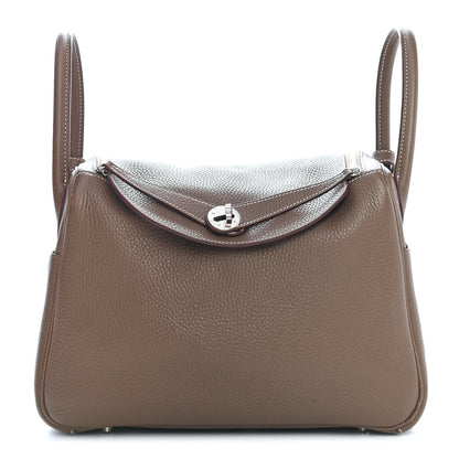 Hermes Taurillon Clemence Lindy 30 Etoupe 1 of 13