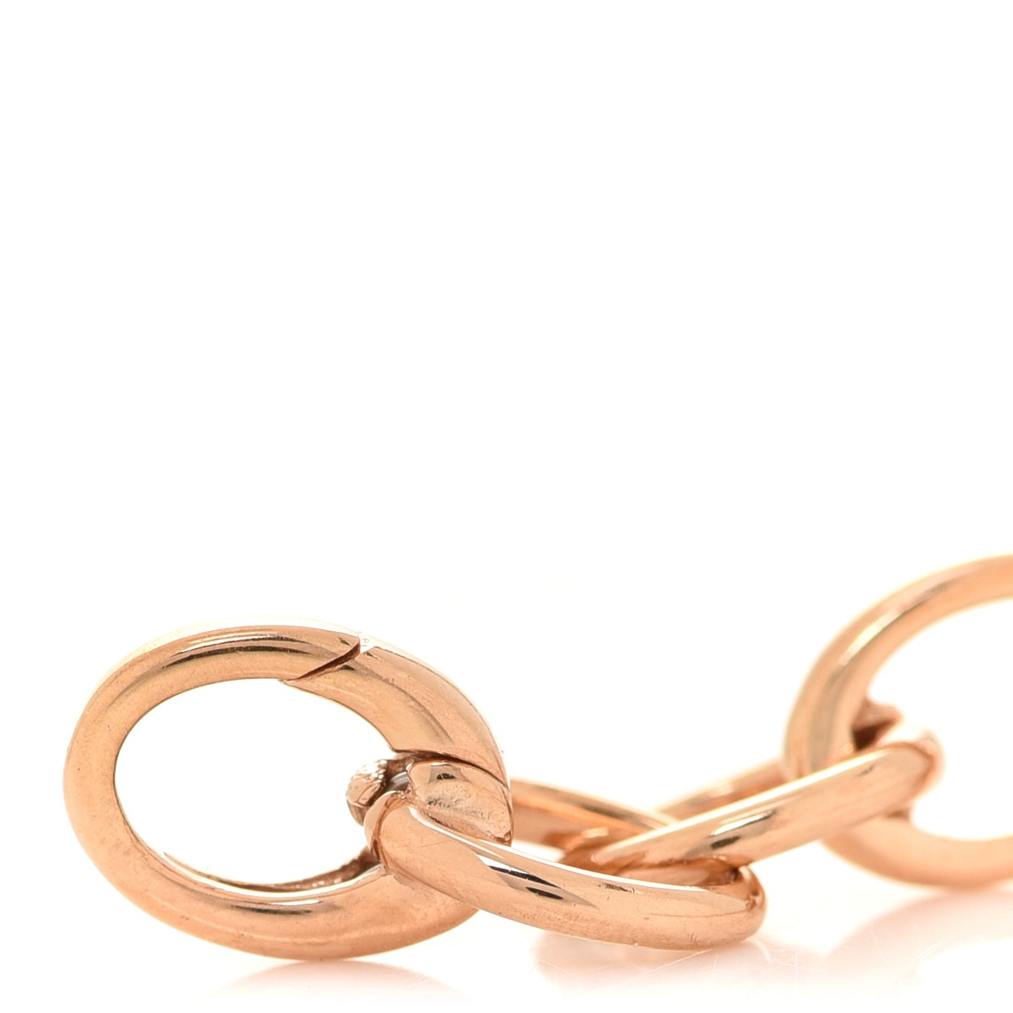 18K Rose Gold Oval Link Bracelet