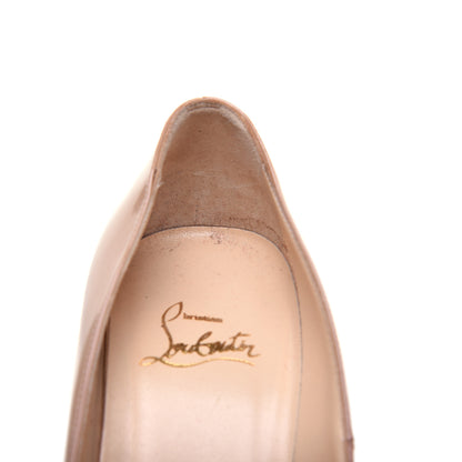 Christian Louboutin Patent Bianca 140 Pumps 37.5 Nude 9 of 13