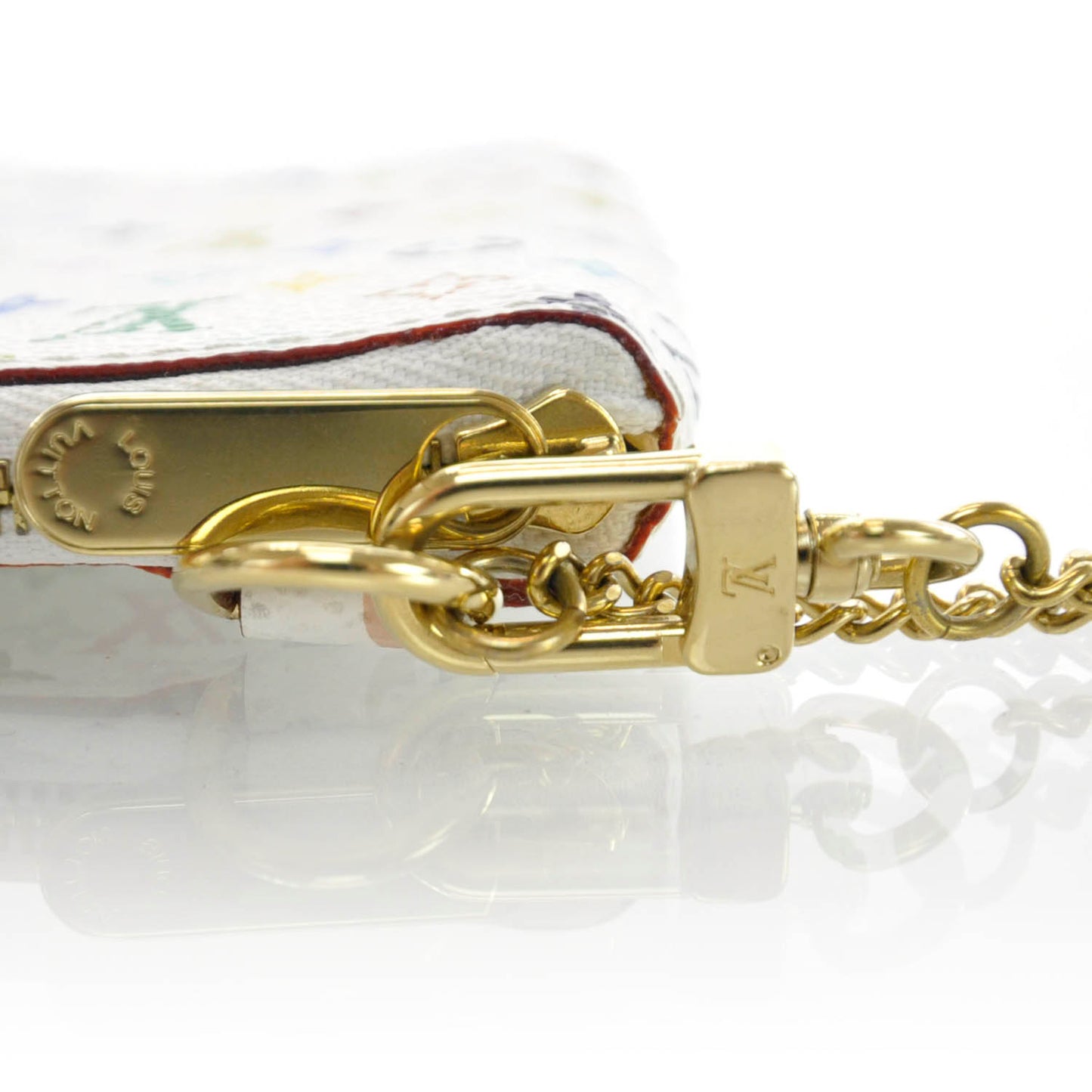 Monogram Multicolor Zippy Coin Purse Compact Wallet White