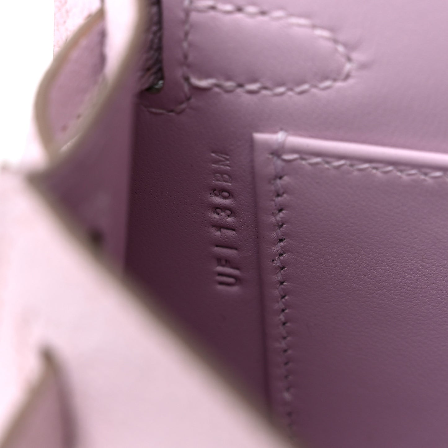 Chevre Mysore Mini Kelly Sellier 20 Mauve Pale Gold White