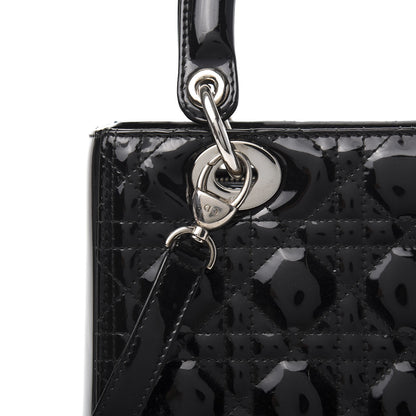 Christian Dior Patent Cannage Medium Lady Dior Black 12 of 12