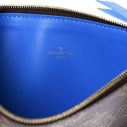Louis Vuitton Monogram 2021 Christmas Animation China Wall Pochette Felicie Chain Wallet Myosotis Blue 10 of 14