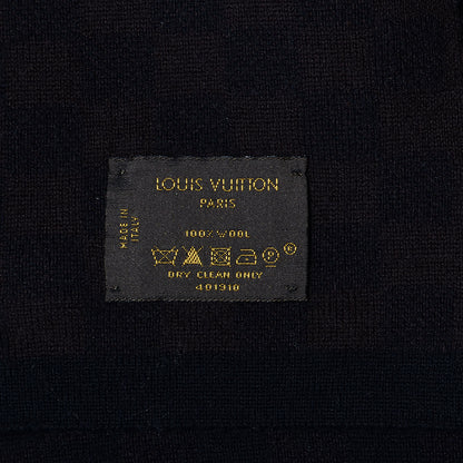 Louis Vuitton Wool Petit Damier Ebene Scarf Brown 4 of 5