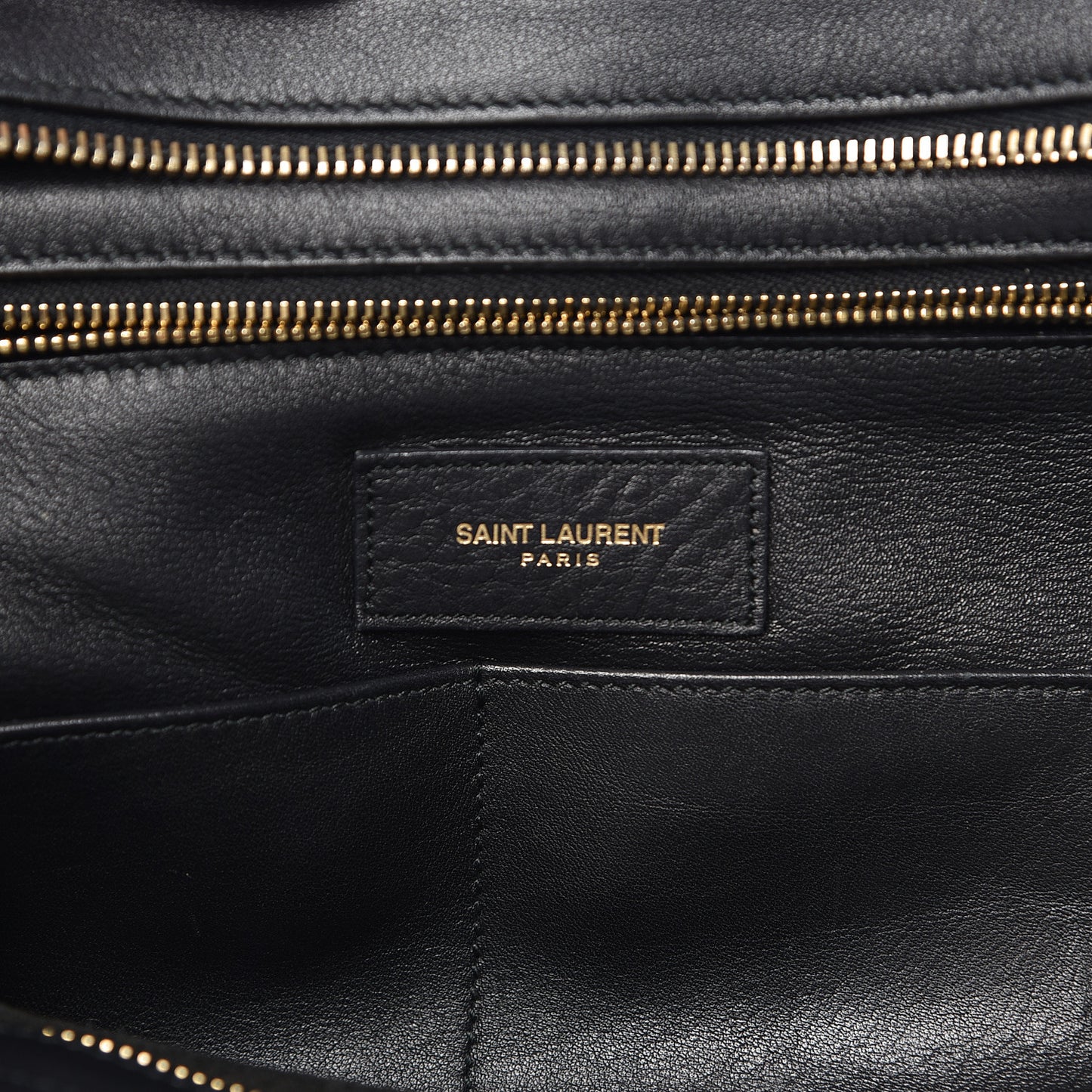 Calfskin Medium Classic Y Cabas Black
