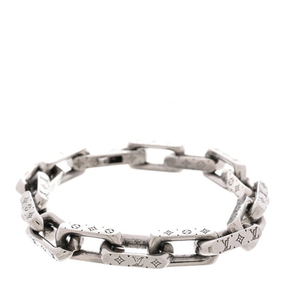 Louis Vuitton Monogram Chain Bracelet L Silver 1 of 4