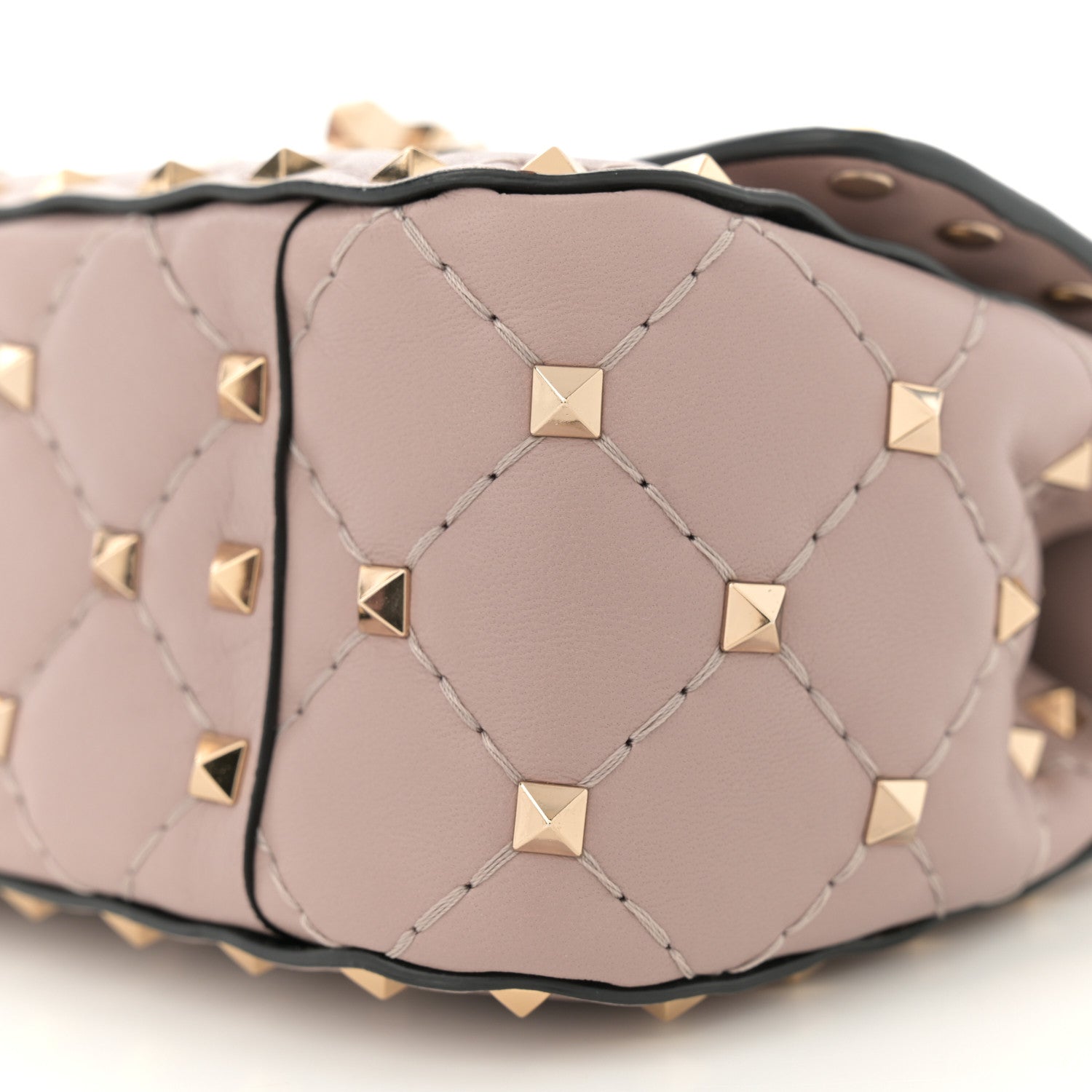 Valentino Garavani Nappa Micro Rockstud Spike Shoulder Bag Poudre 10 of 11