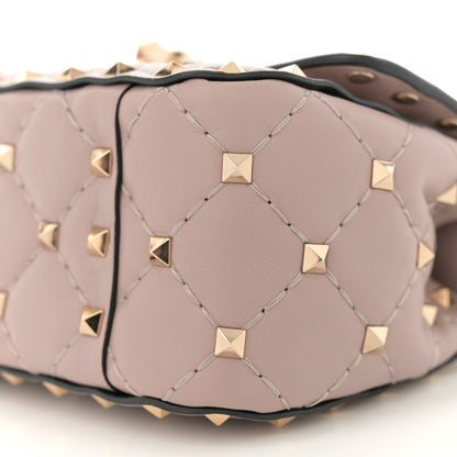 Valentino Garavani Nappa Micro Rockstud Spike Shoulder Bag Poudre 10 of 11