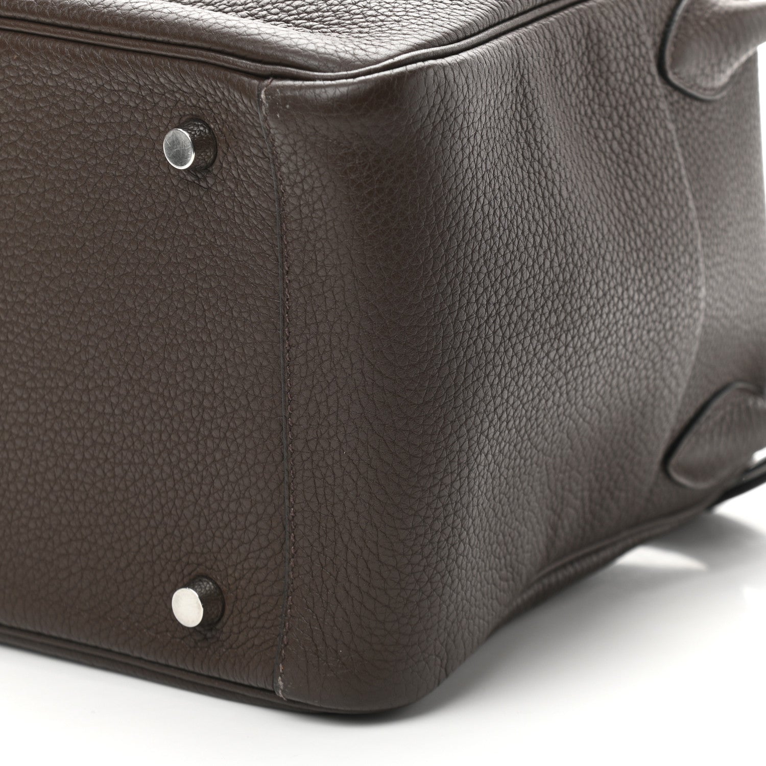 Hermes Taurillon Clemence Lindy 30 Chocolate 10 of 10