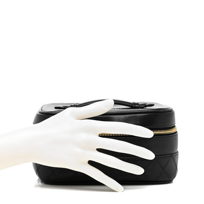 Chanel Lambskin Vanity Cosmetic Case Black 2 of 12