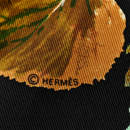 Hermes Silk Tourbillons Pocket Square Scarf 4 of 4