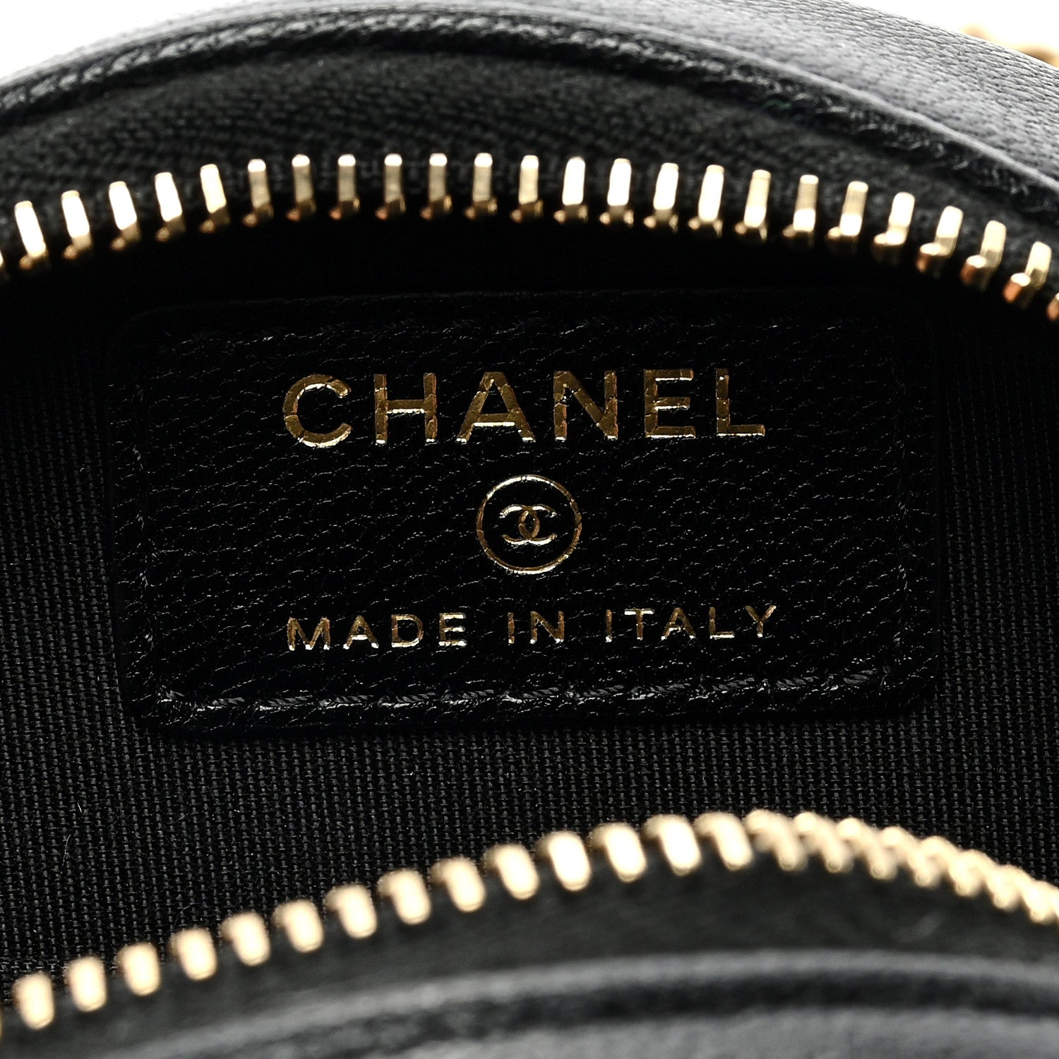 Chanel Lambskin Quilted Round Filigree Chain Around Crossbody Black 6 of 10