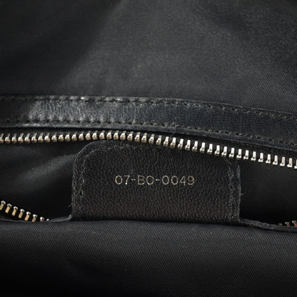 Christian Dior Satin Cannage Charming Lock Flap Shoulder Bag Black 6 of 7