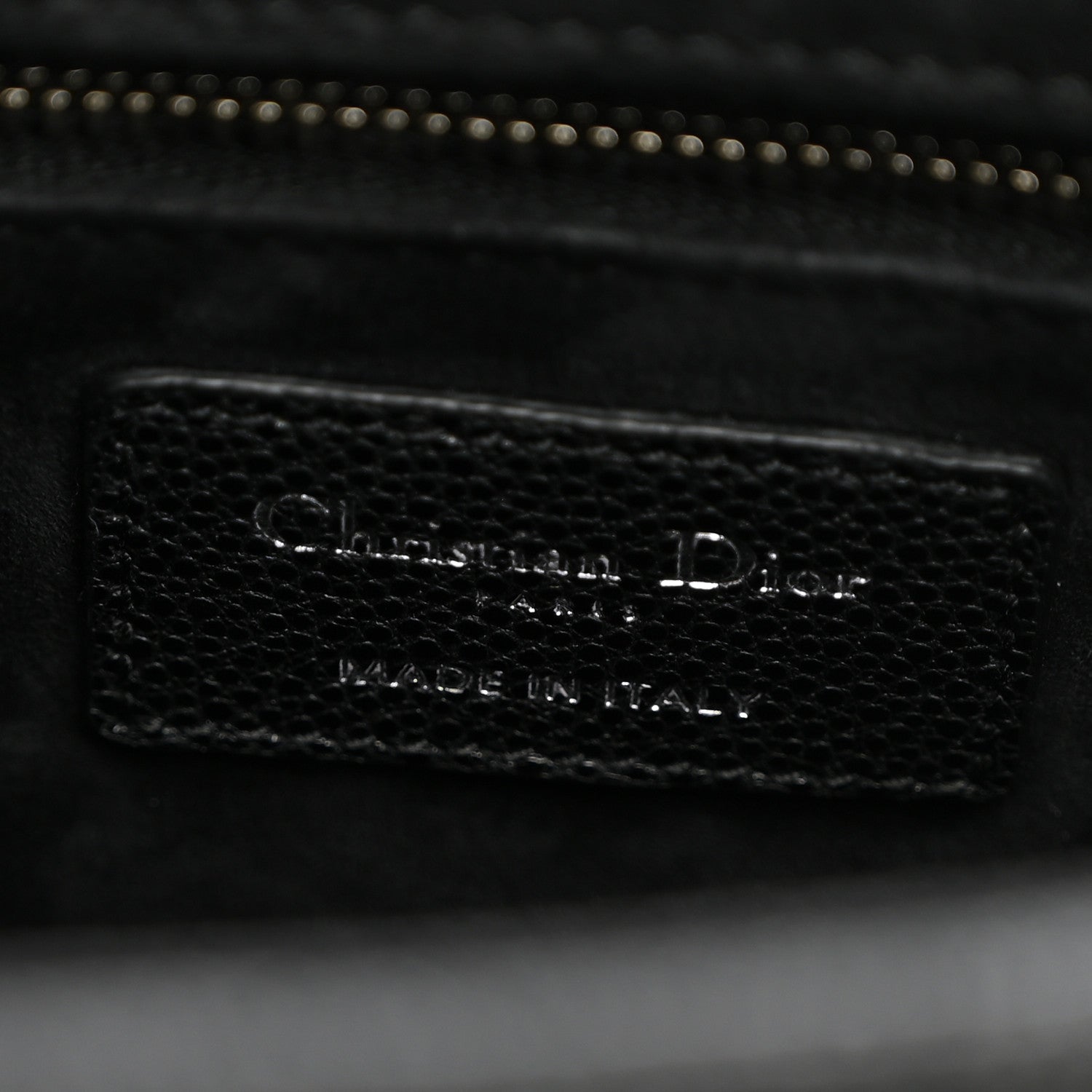 Christian Dior Grained Calfskin Cannage Medium Lady Dior Black 5 of 9