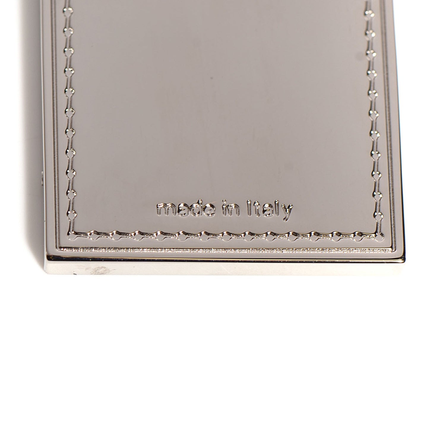 Luggage Tag Key Holder Silver
