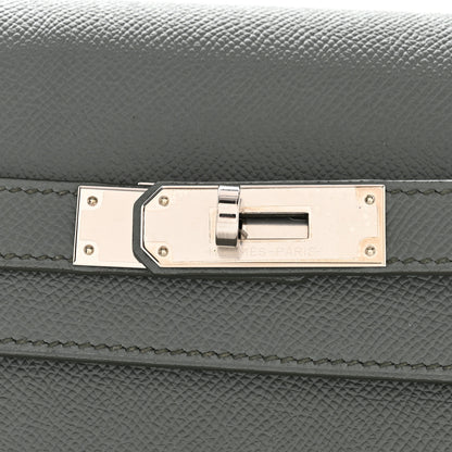 Hermes Epsom Kelly Depeches 25 Pouch Vert Amande 8 of 9