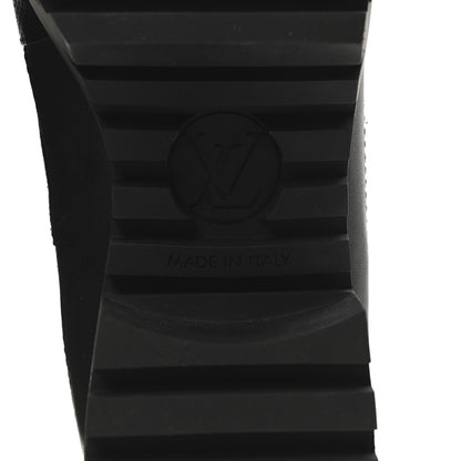 Louis Vuitton Suede Calfskin Jacquard Since 1854 Laureate Platform Desert Boots 38 Black 7 of 8