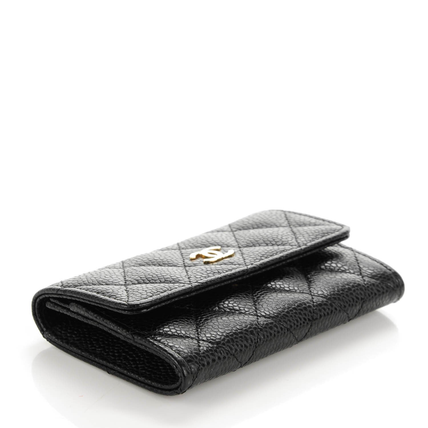Chanel Caviar Quilted Flap Card Holder Black 4 of 8