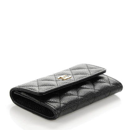 Chanel Caviar Quilted Flap Card Holder Black 4 of 8