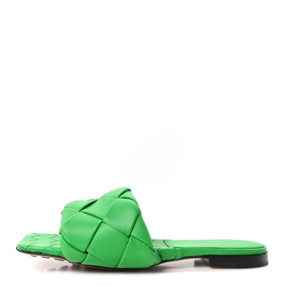 Bottega Veneta Nappa Maxi Intrecciato Lido Flat Sandals 38 Grass 2 of 17