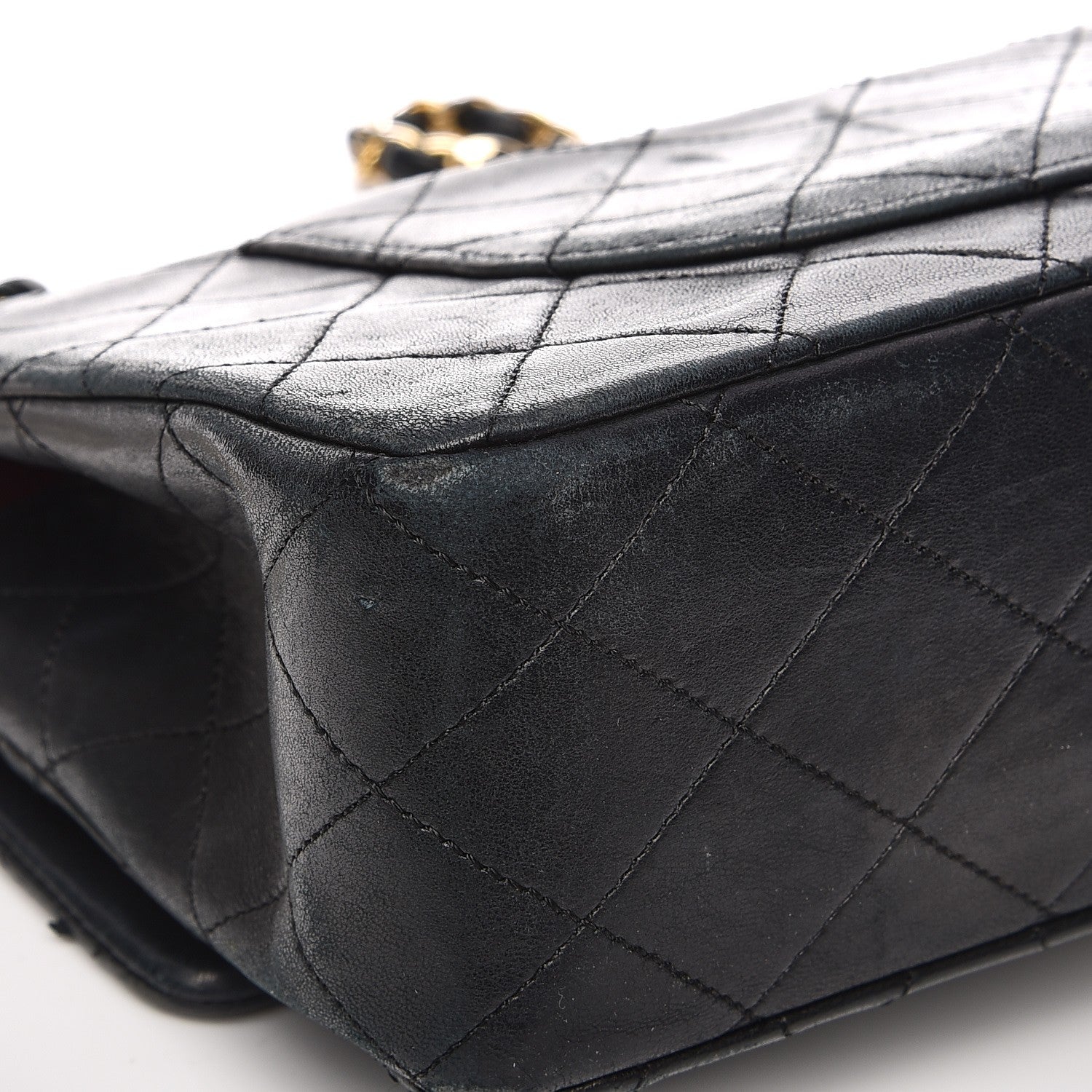 Chanel Lambskin Quilted Medium Double Flap Black 20 of 21