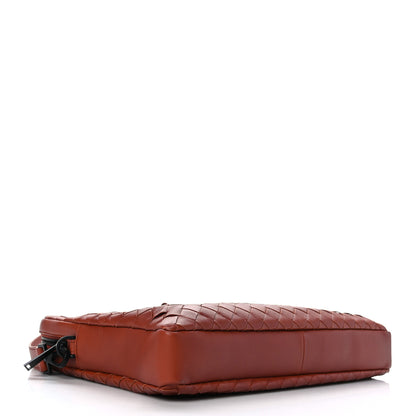 Bottega Veneta Nappa Intrecciato Briefcase Rust 4 of 10