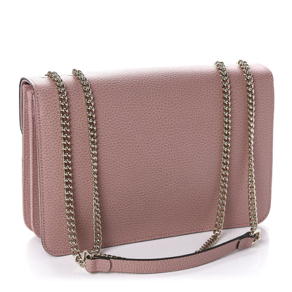 Gucci Dollar Calfskin Interlocking G Shoulder Bag Soft Pink 3 of 10