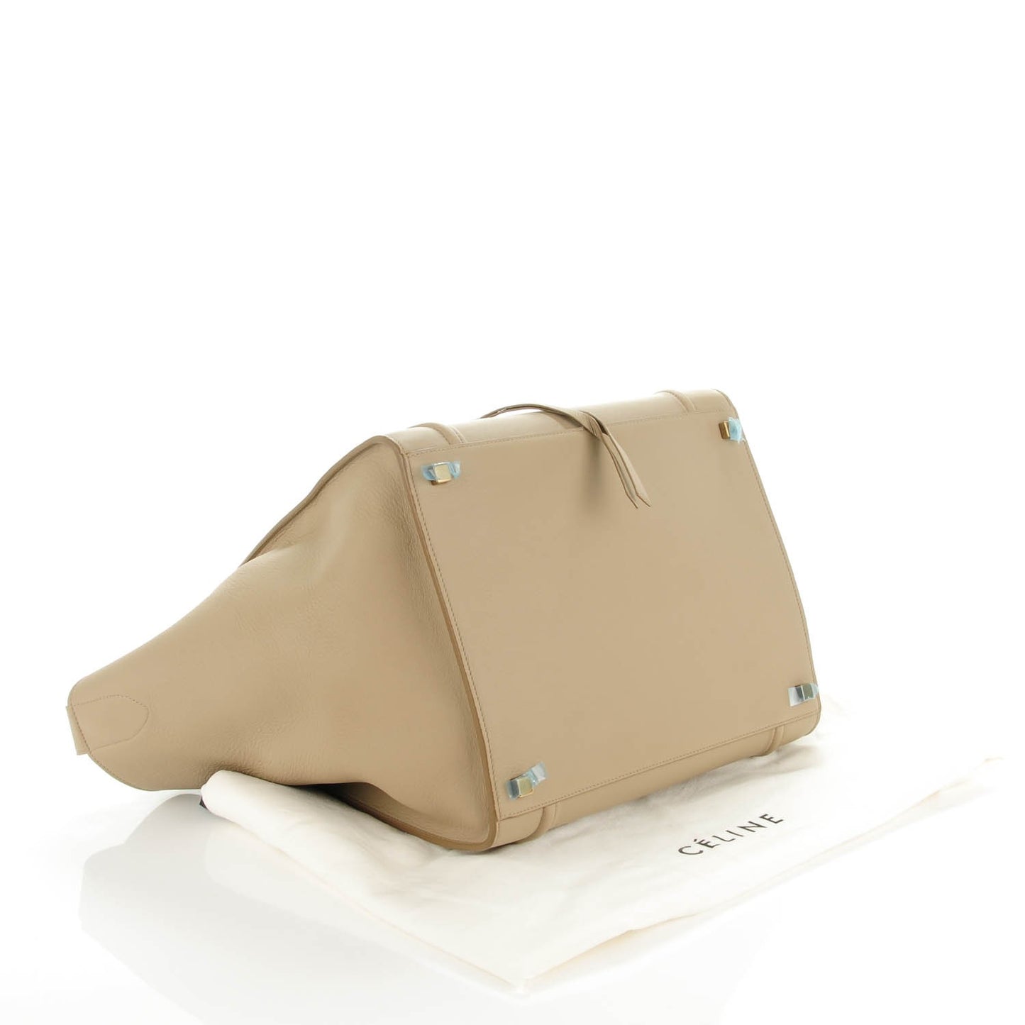 Supple Calfskin Medium Phantom Luggage Beige