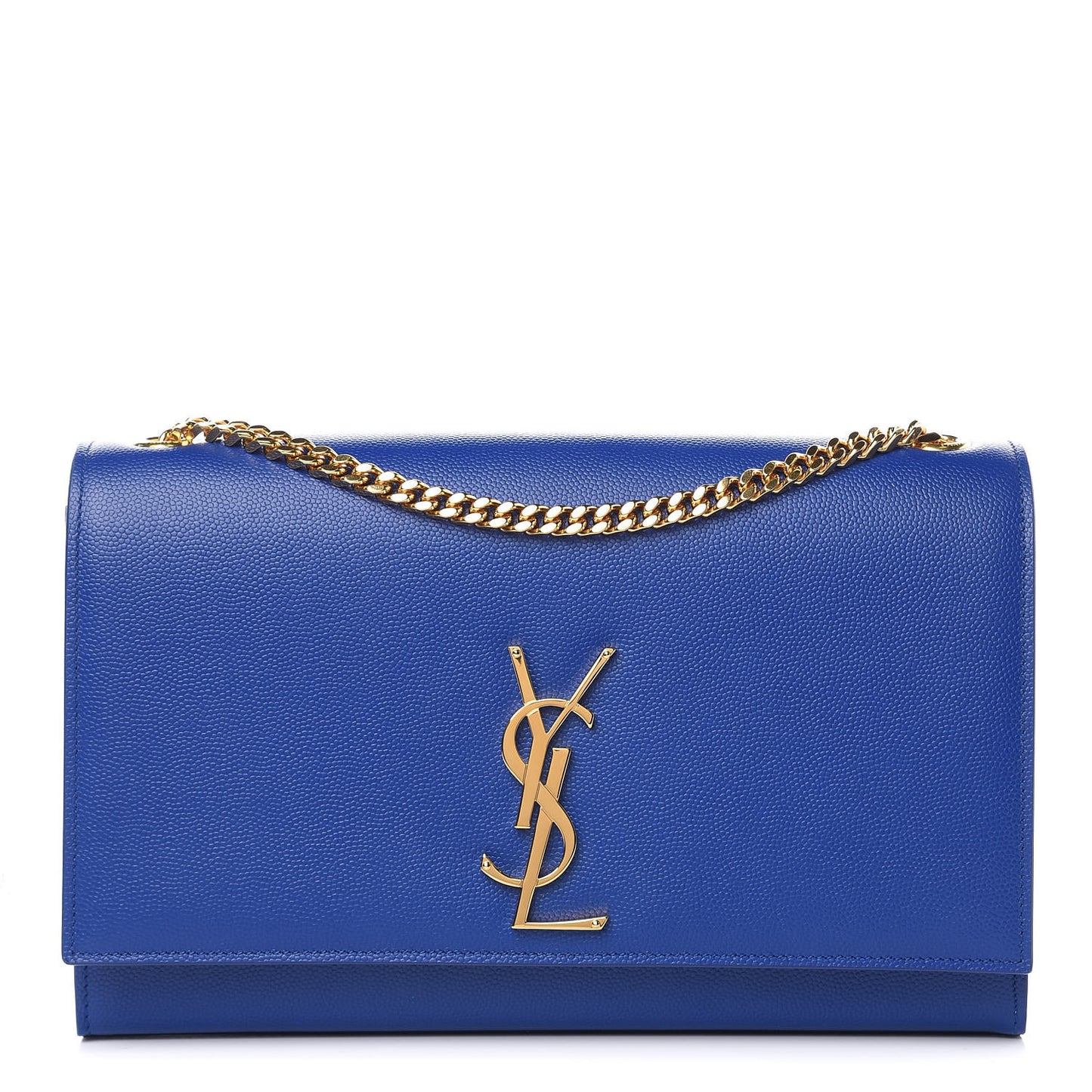 Grain De Poudre Medium Classic Monogram Kate Satchel Flash Blue