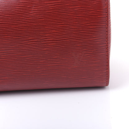 Louis Vuitton Epi Speedy 25 Castillan Red 10 of 10