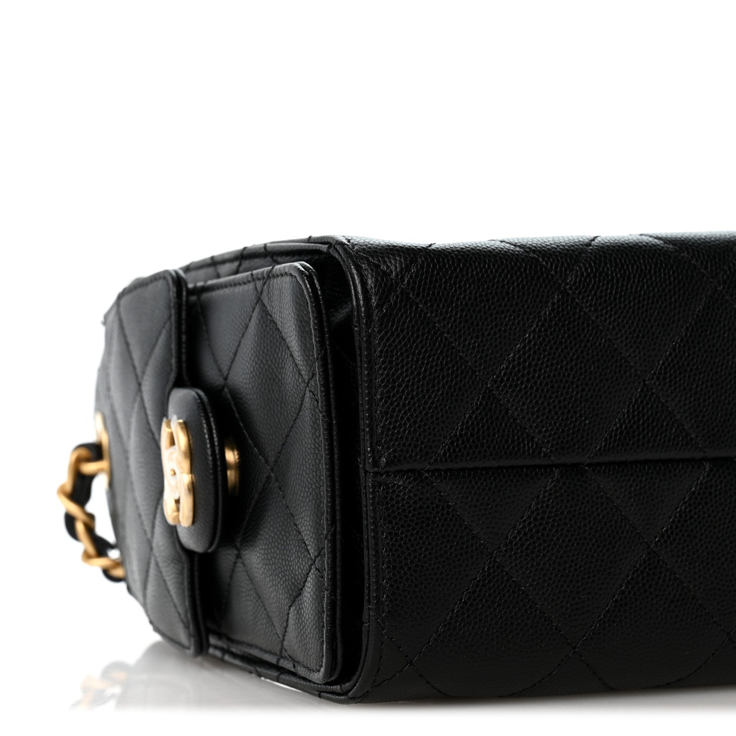 Chanel Caviar Quilted Mini Chanel 25 Handbag Black 9 of 11