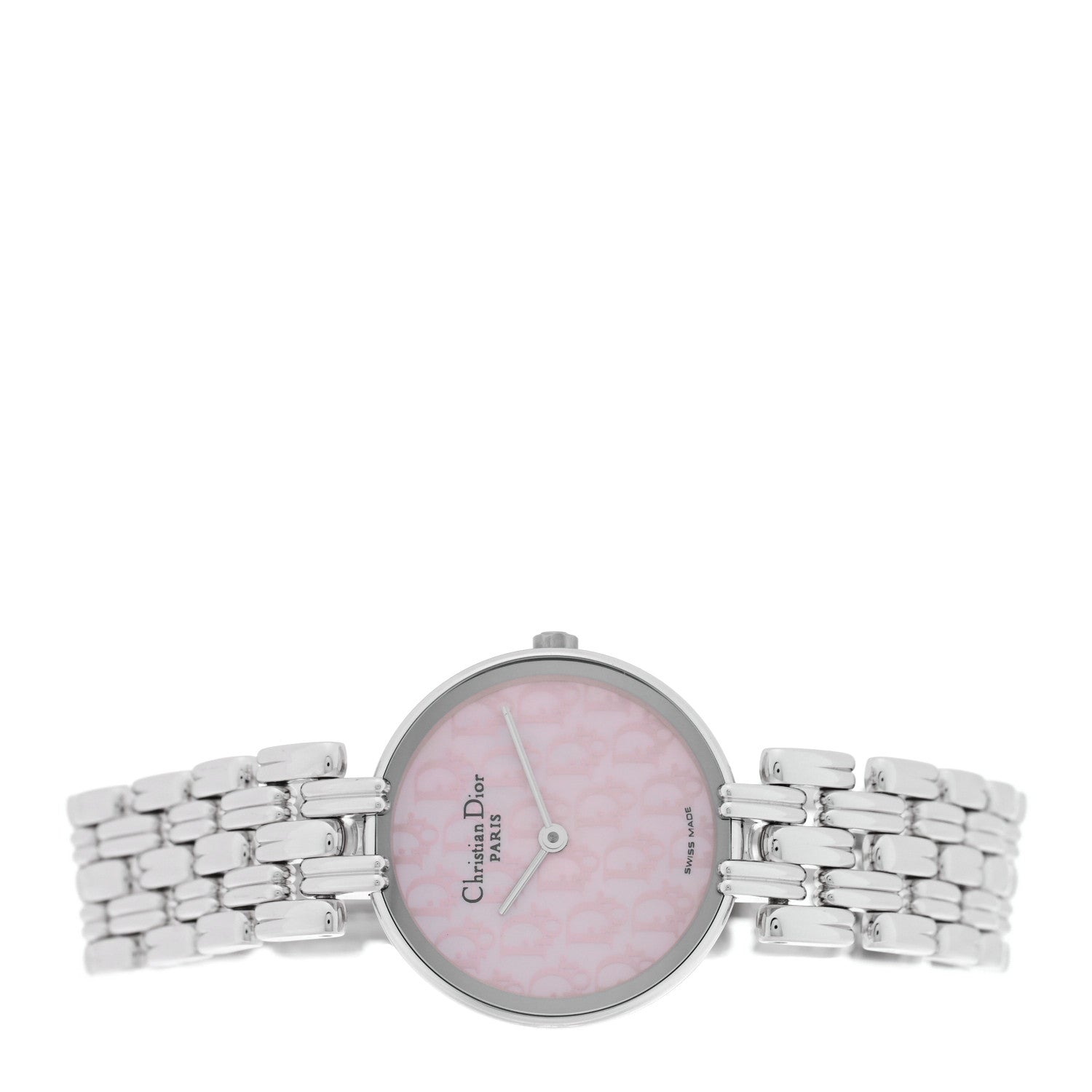 Christian Dior Stainless Steel Pink Mother of Pearl 25mm Bagheera Quartz Watch 2 of 4