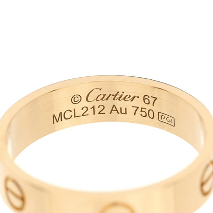 Cartier 18K Yellow Gold 5.5mm LOVE Ring 67 11.75 3 of 4