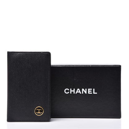 Chanel Grained Calfskin CC Button Card Holder Black 11 of 11