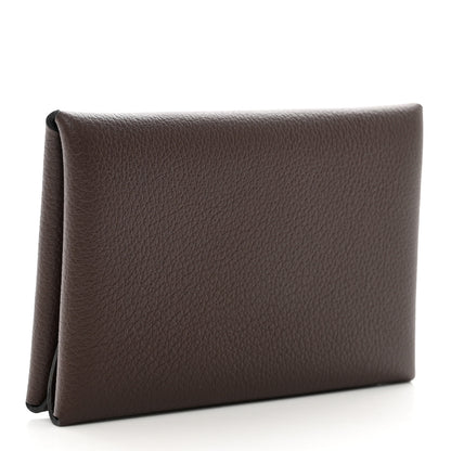 Hermes Evercolor Calvi Duo Card Case Rouge Sellier 3 of 7