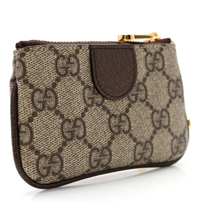 Gucci GG Supreme Monogram Web Ophidia Key Case Beige New Acero 4 of 10